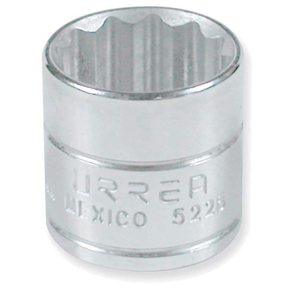 URREA 3/8 in. Drive 12 Point 1/2 in. Chrome Socket 5216 - The Home Depot