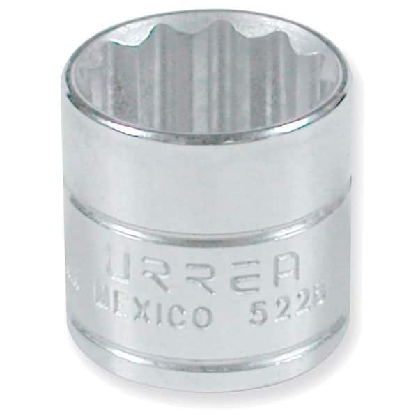 URREA 3/8 in. Drive 12 Point 5/8 in. Chrome Socket