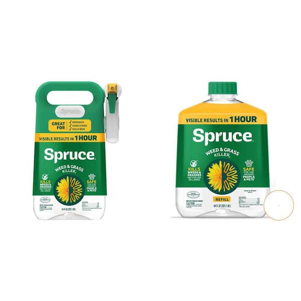 64 oz. Snap and Spray Weed and Grass Killer Starter Kit and 64 oz. Refill Combo