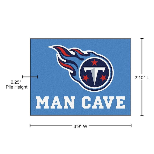 NFL - Tennessee Titans Man Cave Tailgater Rug 5'x6'