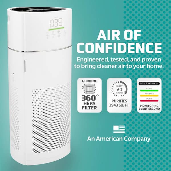 HEPA Air Purifier for Home with Air Quality Sensor, Auto Mode, Timer, 4  Displaying Colors