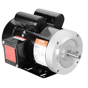 1.5 HP Electric Motor 3450 RPM, AC 115V/230V, 56C Frame Air Compressor Motor Single Phase, 5/8 in. Keyed Shaft, CW/CCW