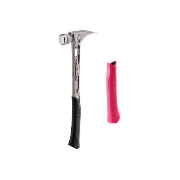 15 oz. TiBone Smooth Face with Curved Handle with Pink Replacement Grip 2 Piece