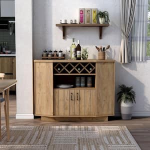 Ankey Light Oak Composite 47.24 in. Buffet with 2 Shelves