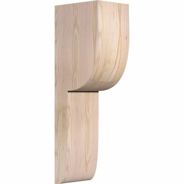 Ekena Millwork 6 in. x 8 in. x 24 in. Douglas Fir Carmel Smooth Corbel