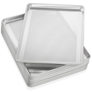 18x26 Inch 12pk, Commercial Aluminum Perforated Baking Sheets