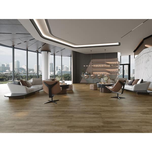 EverLux Basic Aged Hazelnut 0.75 in. T x 0.75 in. W x 94.5 in. L Quarter Round Molding (4-Pack)