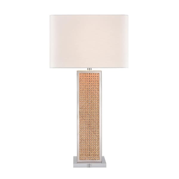 Titan Lighting Wake forest 36 in. K9 Natural Table Lamp