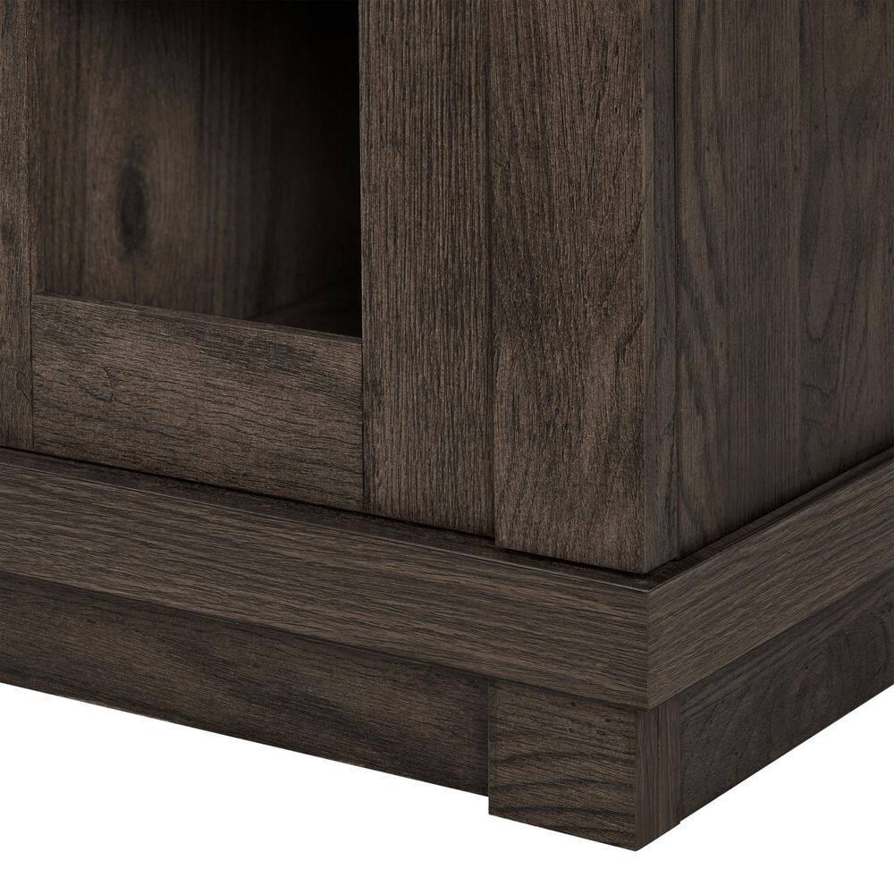 Buy Caufield 54 in. Freestanding Electric Fireplace TV Stand in Honey