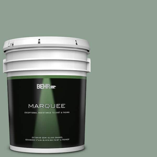 BEHR MARQUEE 5 gal. #ECC-52-3 Hillside View Semi-Gloss Enamel Exterior Paint & Primer