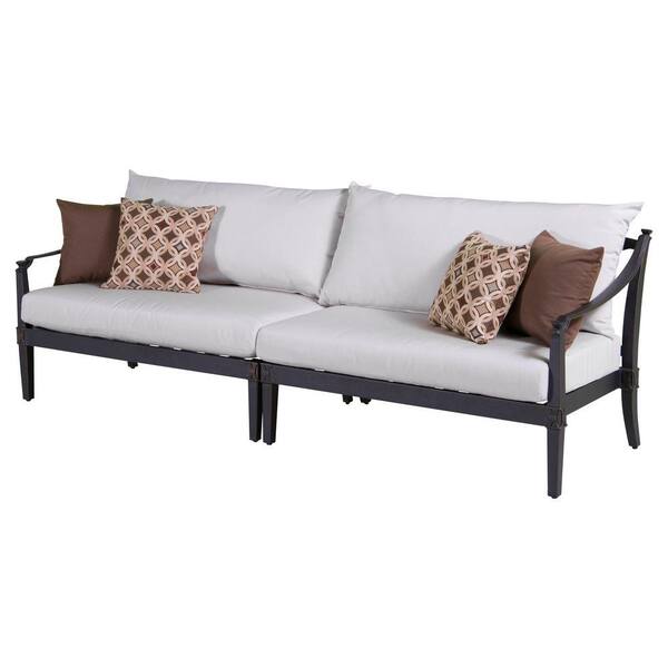 RST Brands Astoria 2-Piece Patio Sofa with Moroccan Cream Cushions