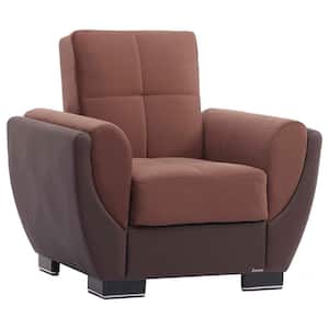 Basics Air Collection Convertible Brown/Chocolate Brown Armchair with Storage