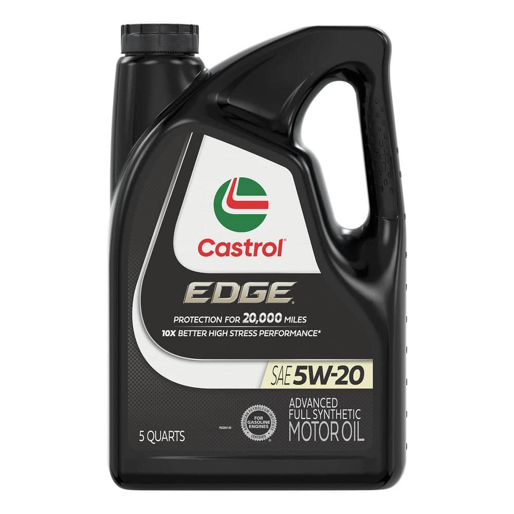 CASTROL EDGE 5W20 Advanced Full Synthetic Motor Oil, 5qt. 15B9AD