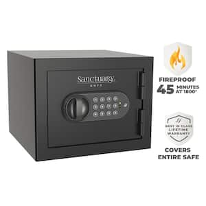 Onyx 0.5 cu. ft. Fireproof Home and Office Safe with Electronic Lock, Matte Black