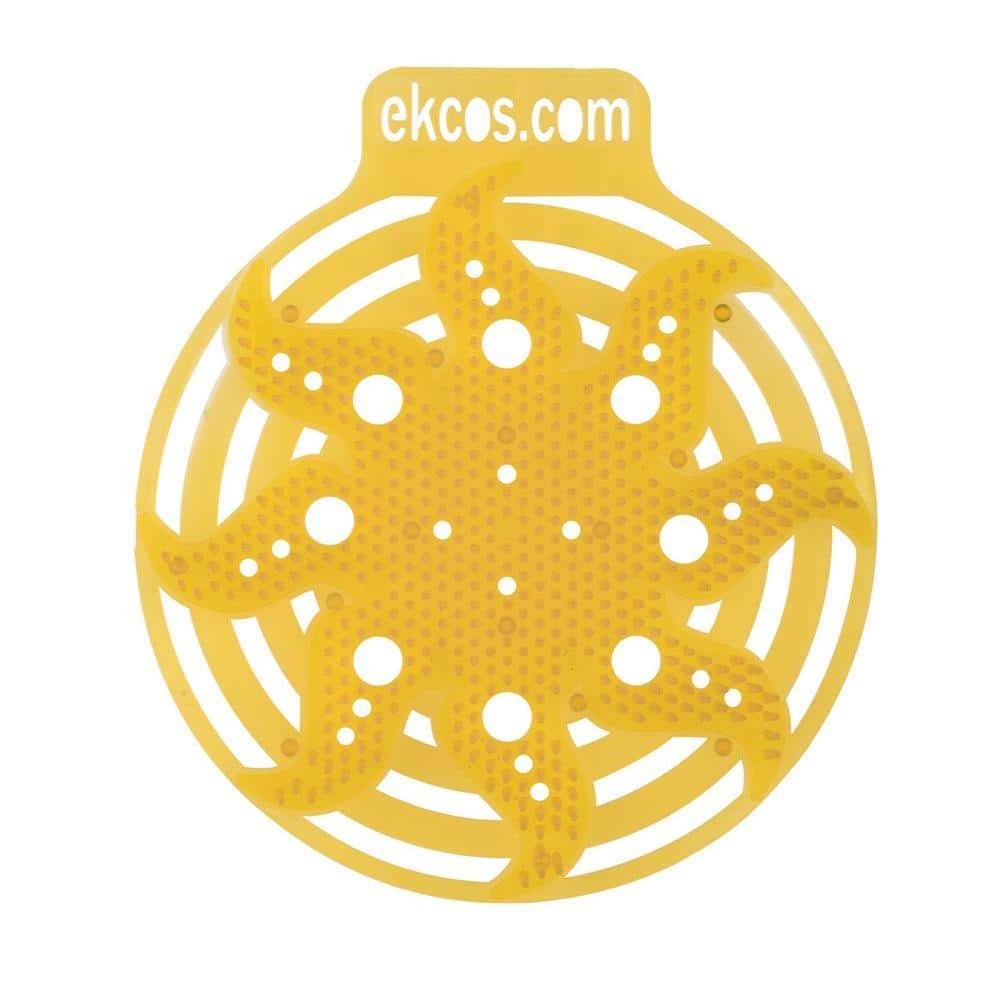 Tropical Fruit Fragrance Anti-Splash Orange Urinal Screen (10 per Box)