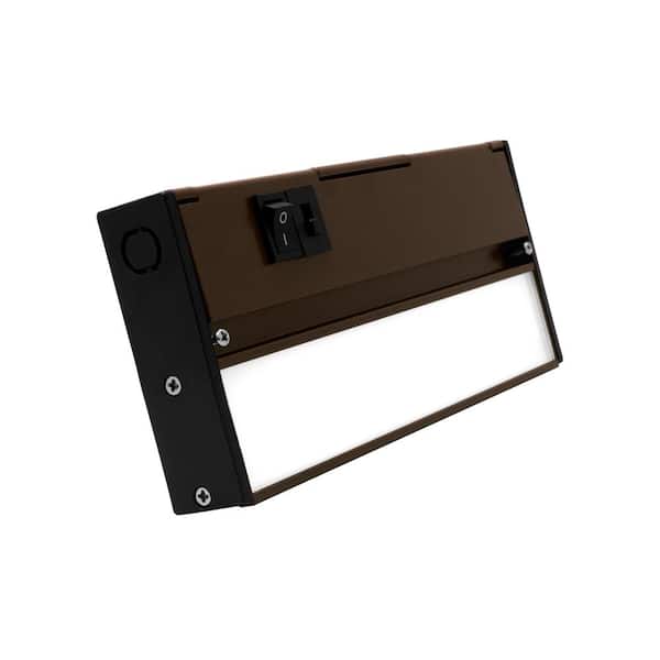 NICOR NUC-5 Series 8 in. Oil Rubbed Bronze Selectable LED Under Cabinet Light
