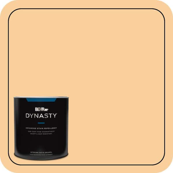 BEHR DYNASTY 1 qt. #310C-3 Warm Cocoon Satin Enamel Interior Stain-Blocking Paint and Primer