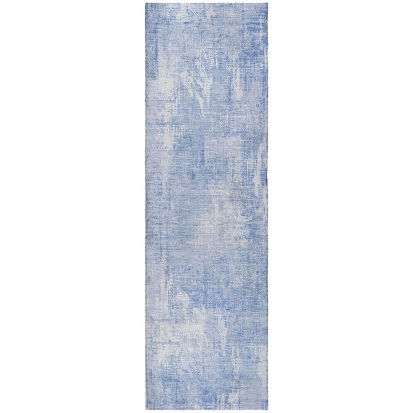 Dream Shag Premium Machine Washable Abstract ADS725 Sky 2 ft. x 7 ft. Runner Rug