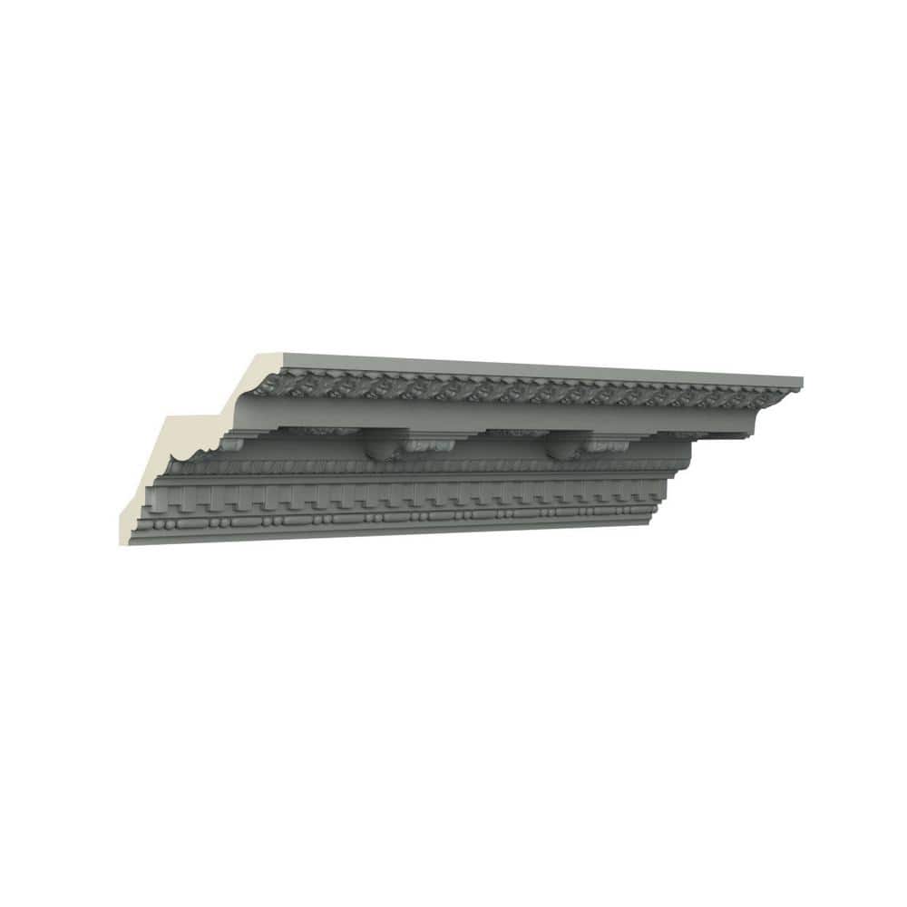 Leighton 96" Gray Polyurethane Crown Moulding