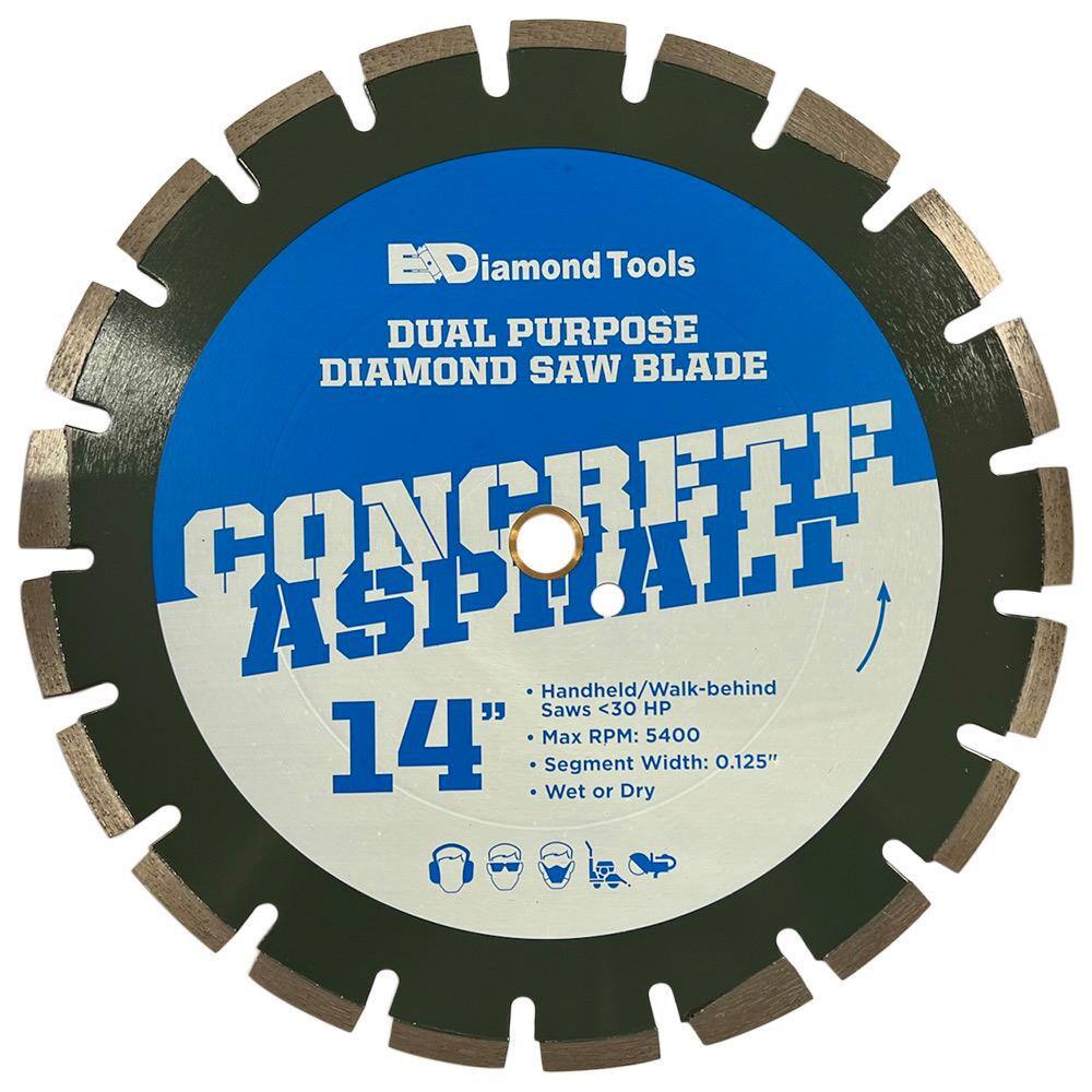 14 in. Professional Diamond Concrete Saw Blades, 13-20 HP, Medium Bond, 0.125 in. Segment Width, 1 in. Arbor price history on PriceWatchPro