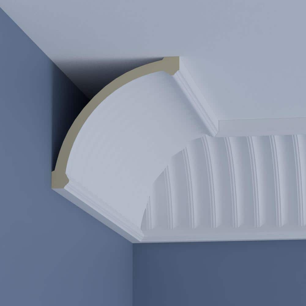 Esenia Unfinished Polyurethane Crown Moulding, 47" Length