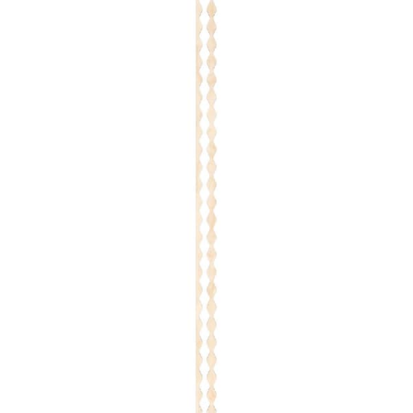 Ekena Millwork Casablanca 94 in. H x 0.25 in. W Slatwall Panels in Birch 31-Pack