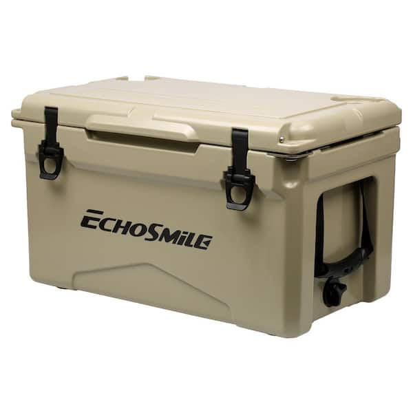 Cesicia 30 qt. Food and Beverage Khaki Outdoor Cooler Insulated Box Chest Box Camping Cooler Box