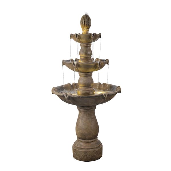 Kenroy Home Sherwood Lighted 62 in. Outdoor Fountain