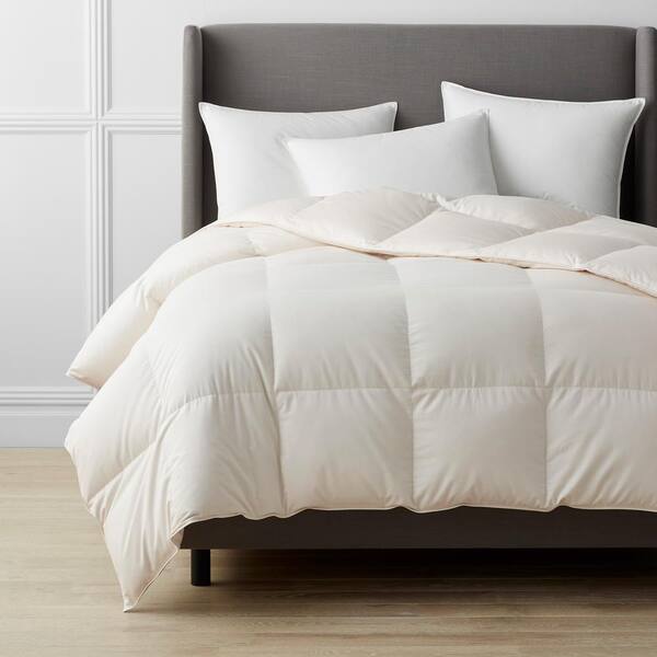 The Company Store Alberta Medium Warmth Ivory Full Euro Down Comforter