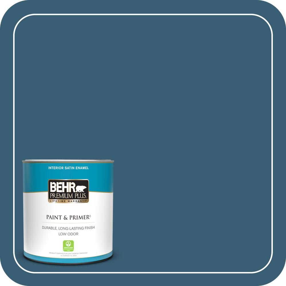 1 qt. #S490-7 Superior Blue Satin Enamel Low Odor Interior Paint & Primer price history on PriceWatchPro