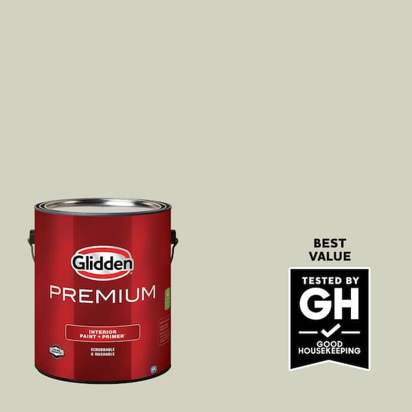 Glidden Premium 1 gal. PPG1030-1 Brainstorm Eggshell Interior Latex Paint