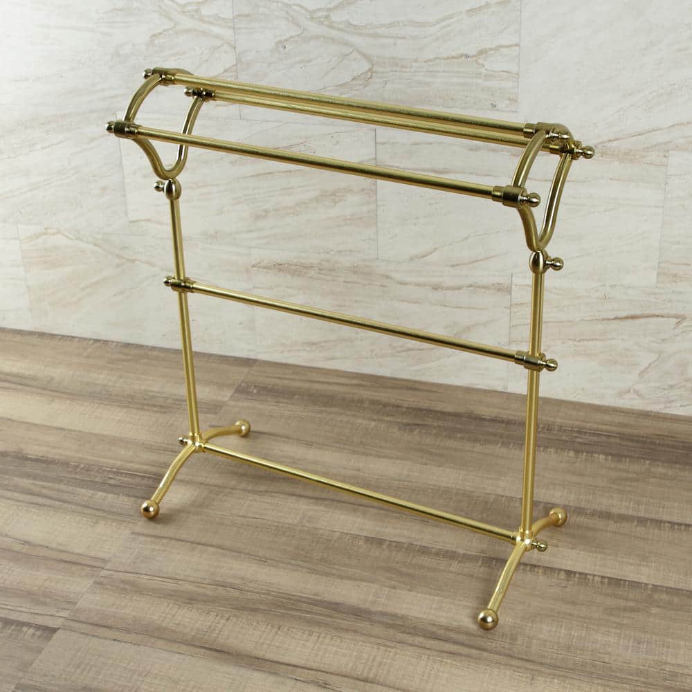 Edenscape Brushed Brass Freestanding Y-Type Towel Rack