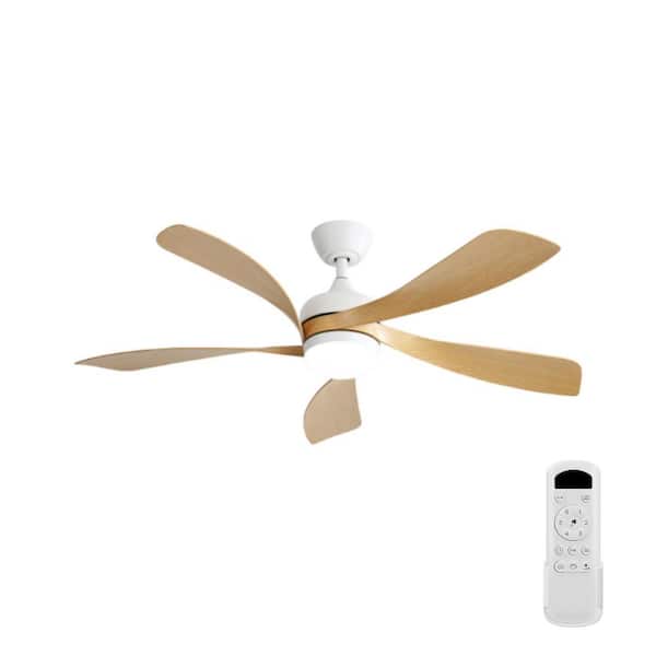 Avex 52 in. Smart Indoor White Standard Ceiling Fan with Remote Control and Dimmable Integrated LED