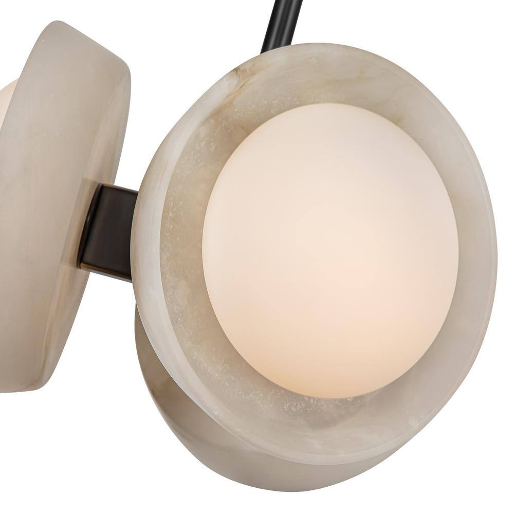 Alonso Urban Bronze and Alabaster LED Pendant Light