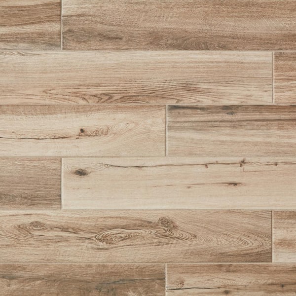 Marazzi Montagna Harvestwood 6 in. x 36 in. Glazed Porcelain Floor and Wall Tile