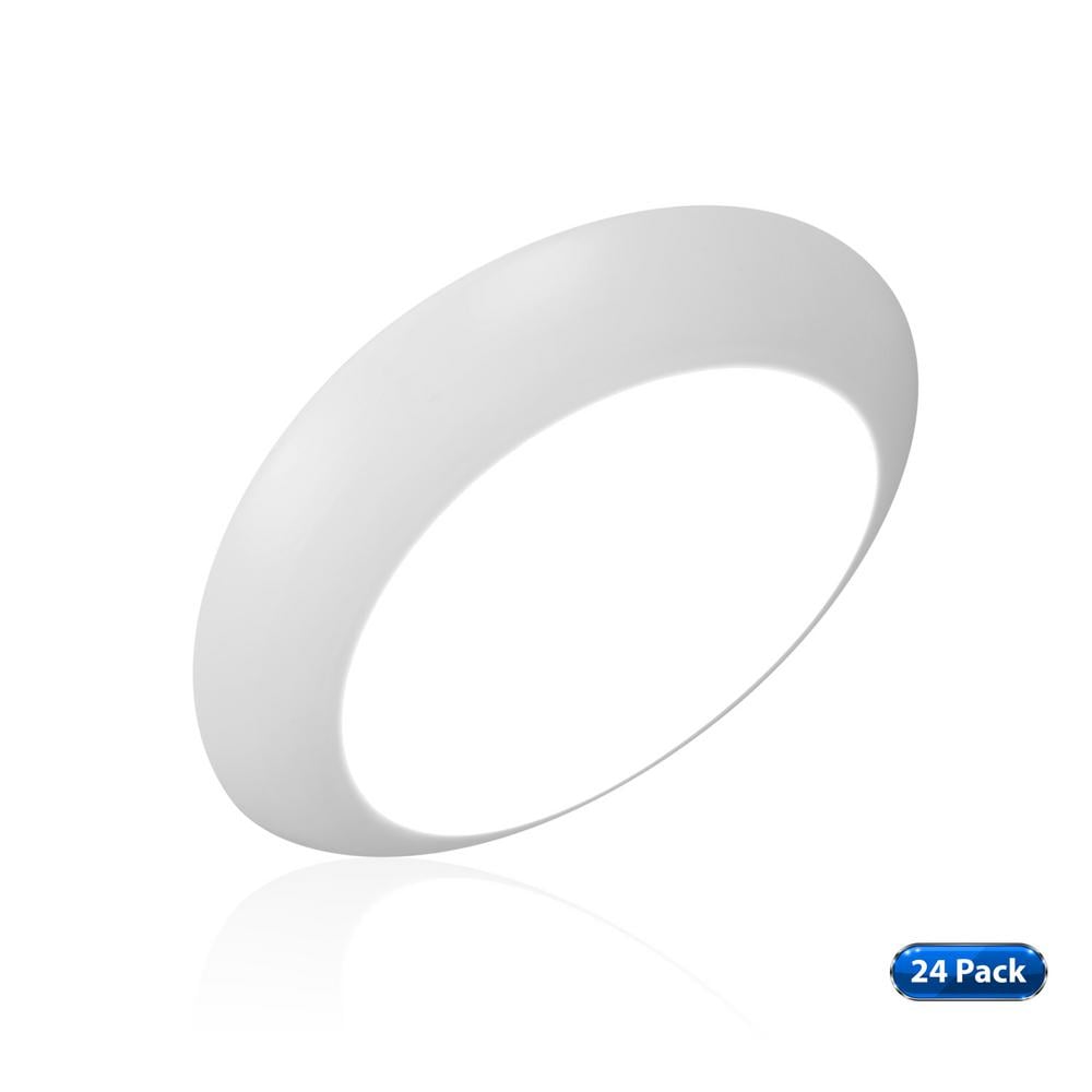 RSD 4 in. White Integrated LED Flush Mount Downlight, 3000K (24-Pack) price history on PriceWatchPro