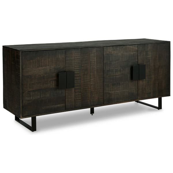 Signature Design By Ashley Kevmart Brown 29 in. Accent Cabinet with 2 Shelves