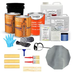 1.5 gal. Dolphin Gloss 2-Part Epoxy 300 sq. ft. Metallic Interior Concrete Basement and Garage Epoxy Floor Paint Kit