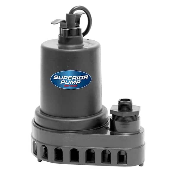 Superior Pump 91570 1/2 HP Submersible Thermoplastic Utility Pump