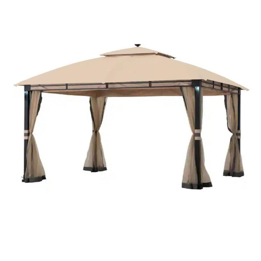 Garden Winds RipLock 350 Beige Replacement Canopy for Jasper Hill 11x13 ...