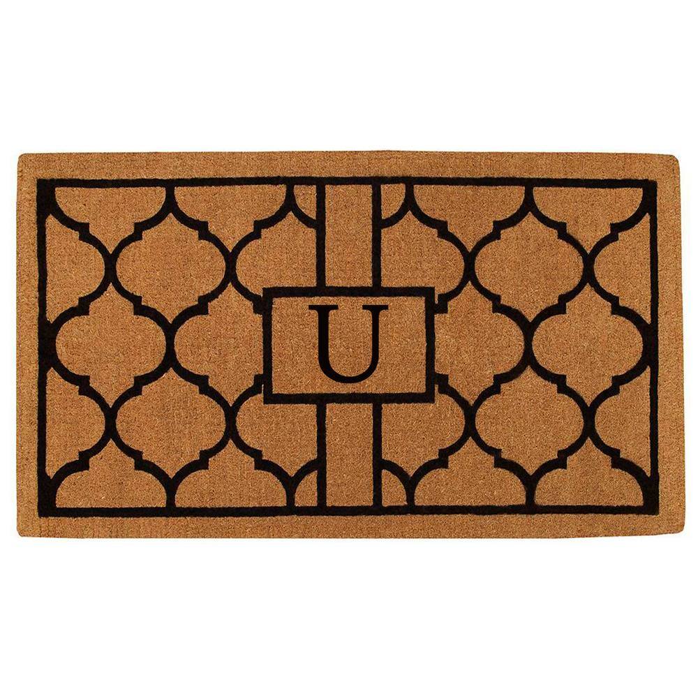 Letter U Home & More 180091830U The Grecian 18 X 30 Extra-Thick Monogrammed Doormat Letter U Home & More 180091830U The Grecian 18 X 30 Extra-Thick Monogrammed Doormat