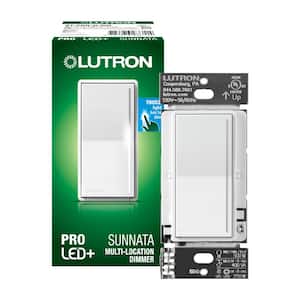 Sunnata Pro LED+ Touch Dimmer Switch, for 500W ELV/MLV, 250W LED, Single Pole/Multi Location, White (ST-PRO-N-WH)