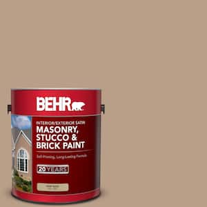 1 gal. #ICC-52 Cup of Cocoa Satin Interior/Exterior Masonry, Stucco and Brick Paint