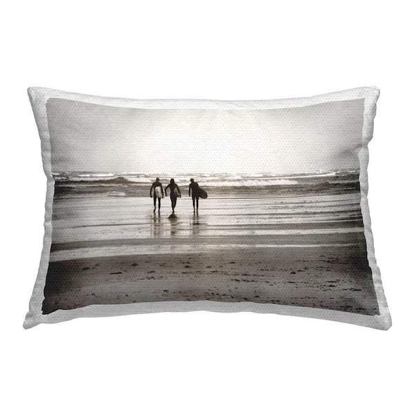 Stupell Industries Friends with Surfboards Outdoor Printed Throw Pillow by GraffiTee Studios
