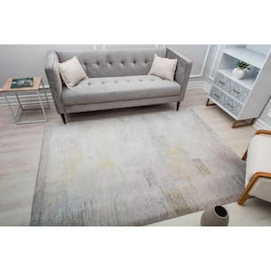 Malina Revere Pewter 2 ft. X 4 ft. Area Rug