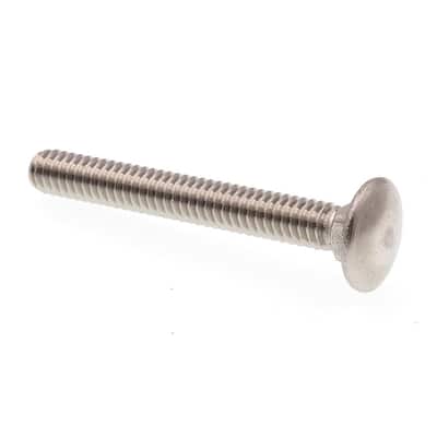 Zinc Set #TR-0608F Warranity by Pr-Mch 1/4 x 2-1/2 Carriage Bolts pcs New Package of 10 