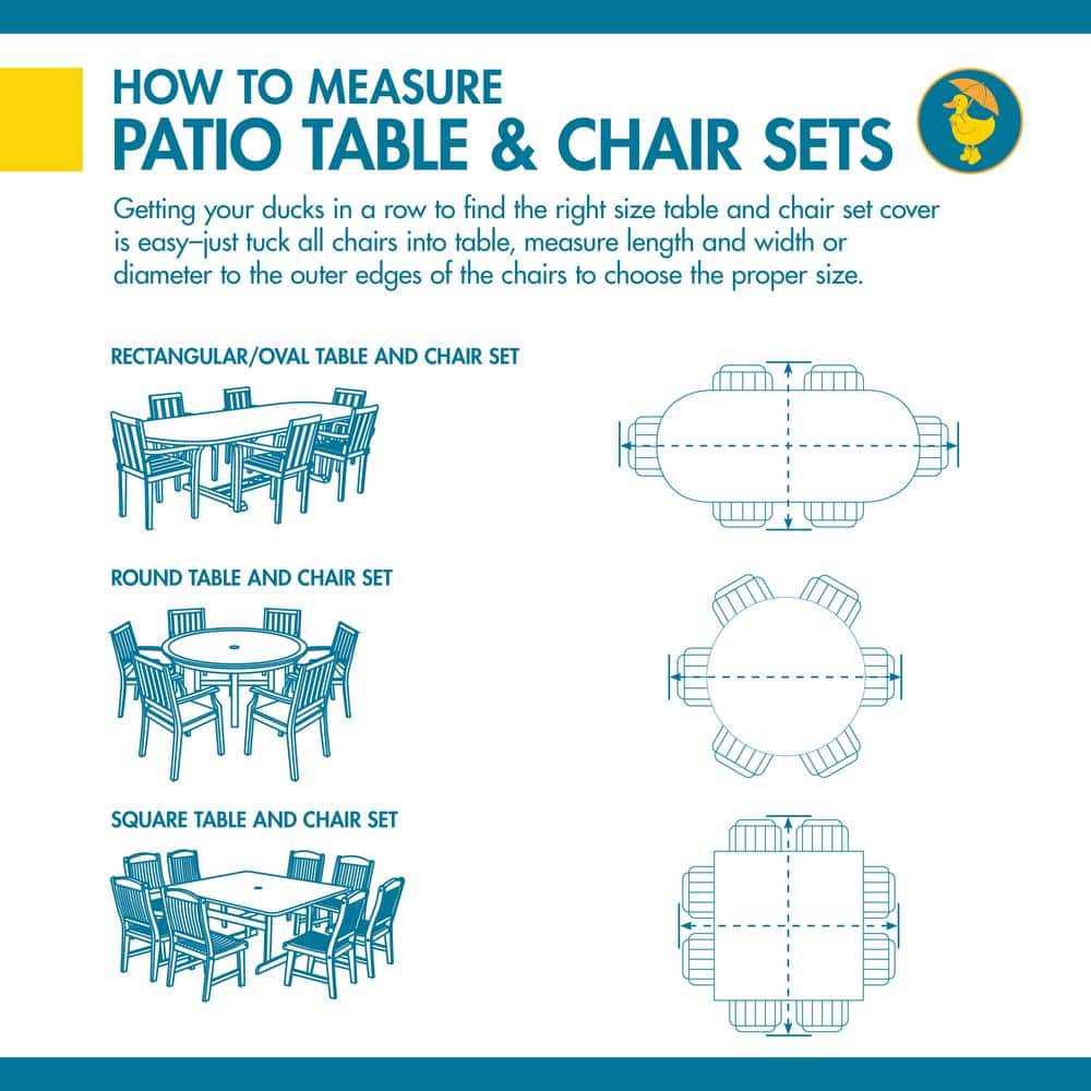 Latte Water-Resistant 76 Inch Round Patio Table & Chair Cover