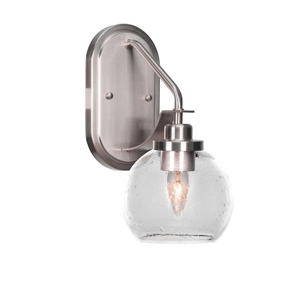 Unbranded Monroe 1-Light Brushed Nickel Wall Sconce