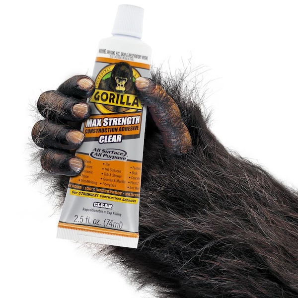 Gorilla Fabric Glue High Strength Adhesive Waterproof Clear, 2.5 fl oz, 2  Pack 