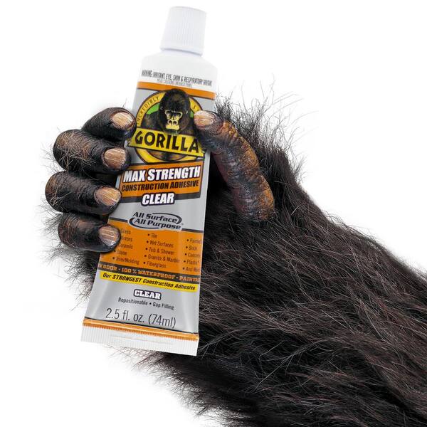 thumbnail image 2 of Gorilla Max Strength Construction Adhesive - Clear 9oz Cartridge (2-Pack) 2 of 12